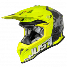 JUST1 Racing J39 Helmet (Camo Lime Fluo), размер М JUST1 Racing J39 Helmet (Camo Lime Fluo), размер М