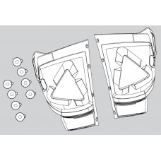 LEATT GPX 5.5 Boot Shin plate kit [Black], 11